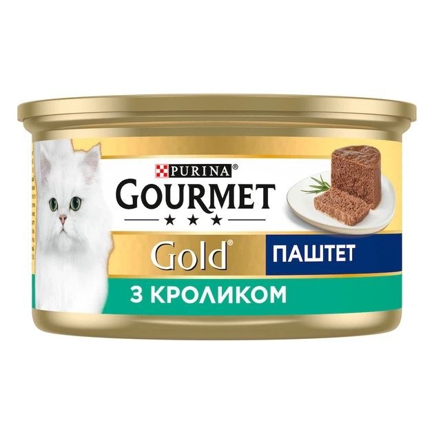 Корм д/котів Гурме Голд паштет кролик 85г